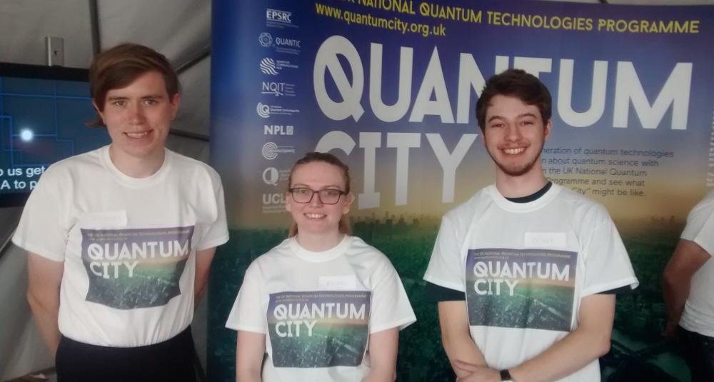 Graduate students from Bristol's Centre for Doctoral Training in Quantum Engineering